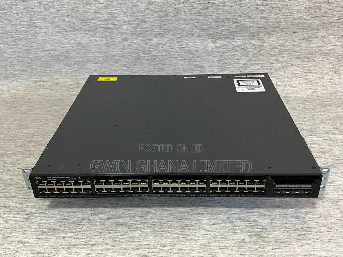 Cisco 3650-48ps-L 48-Port Gigabit PoE+Layer 3 Managed Switch |4×1G SFP