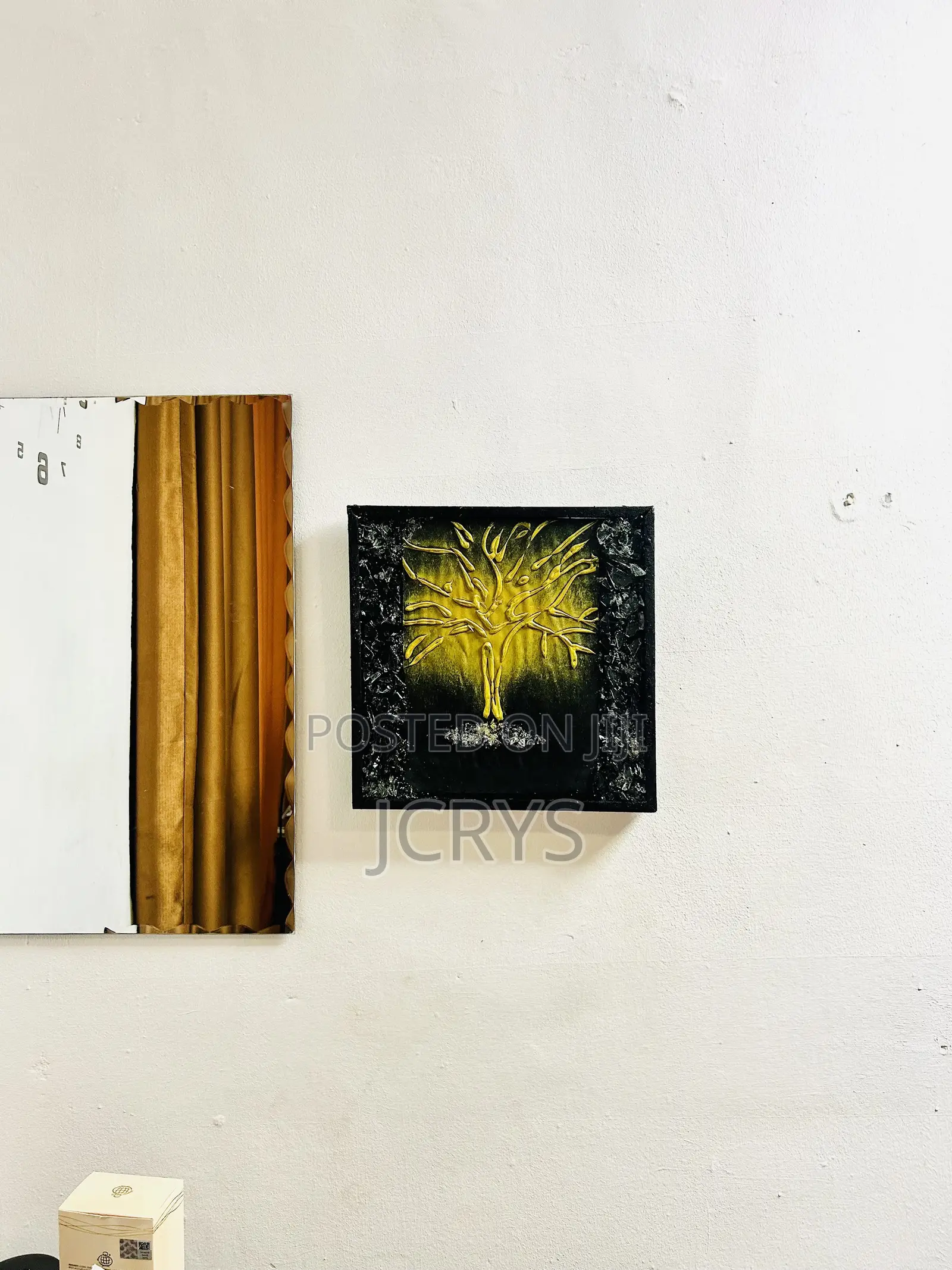 Original 3D Handmade Flame Tree Wall Art | Acrylic Painting