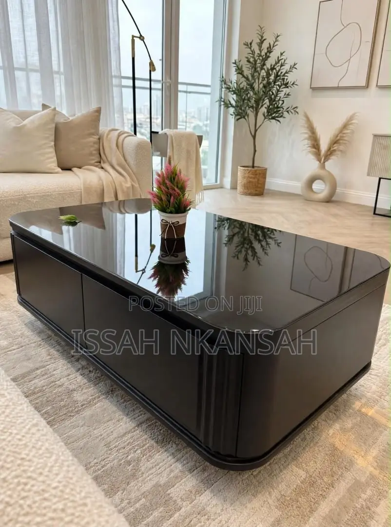 Black Gloss Box Coffee Table