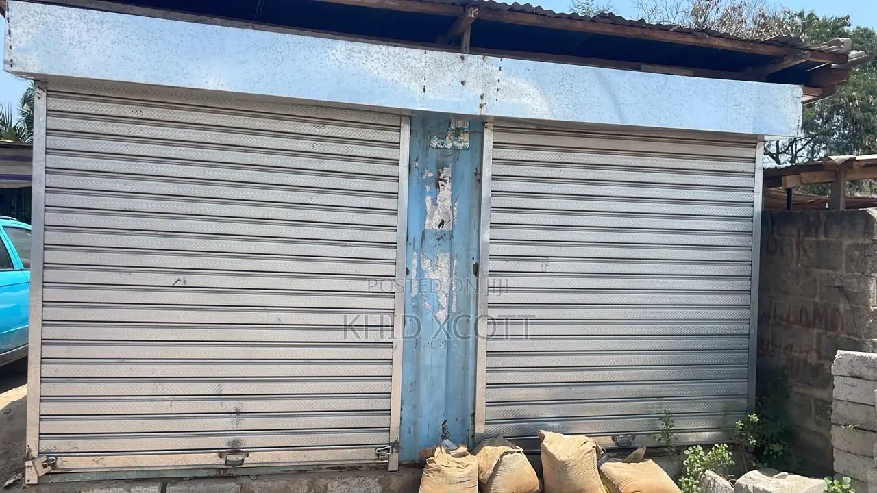 Container With Newly Installed Roller Shutters