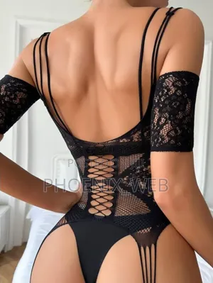 Sexy Black Seductive Fishnet Lingerie