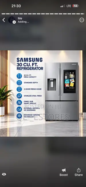 Samsung 30cu. Ft. Refrigerator