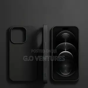 Black Silicone Phone Case for iPhone 14 Pro Max