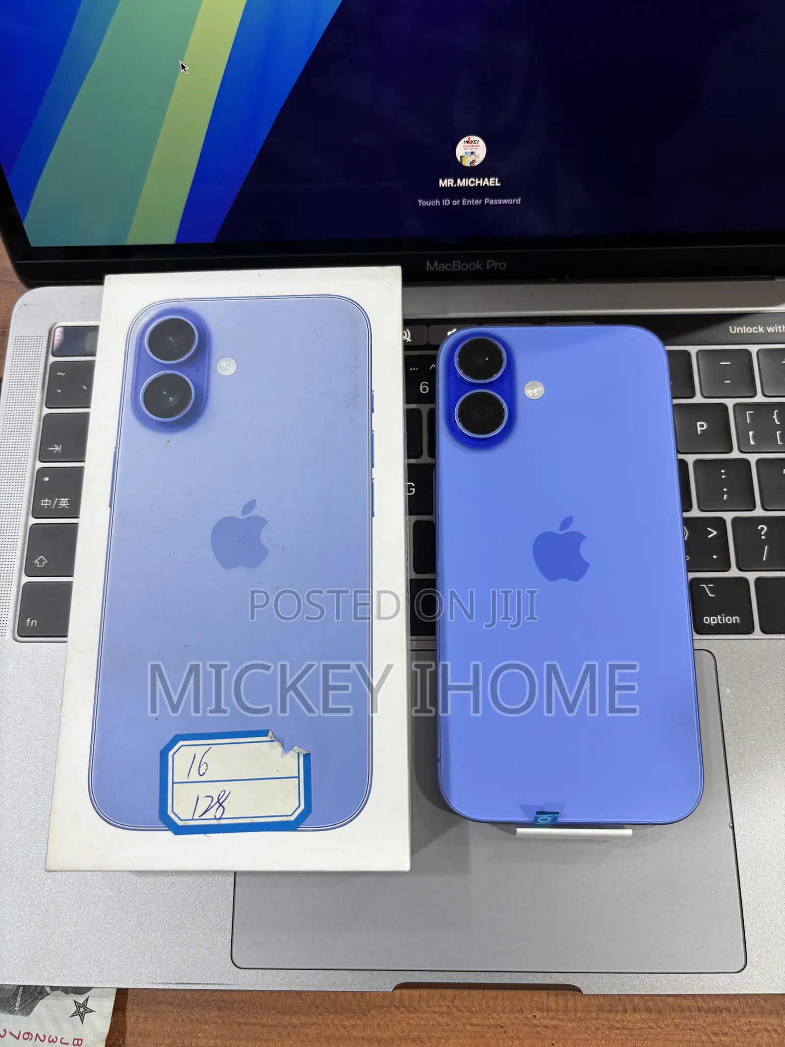 New Apple iPhone 16 128 GB Blue