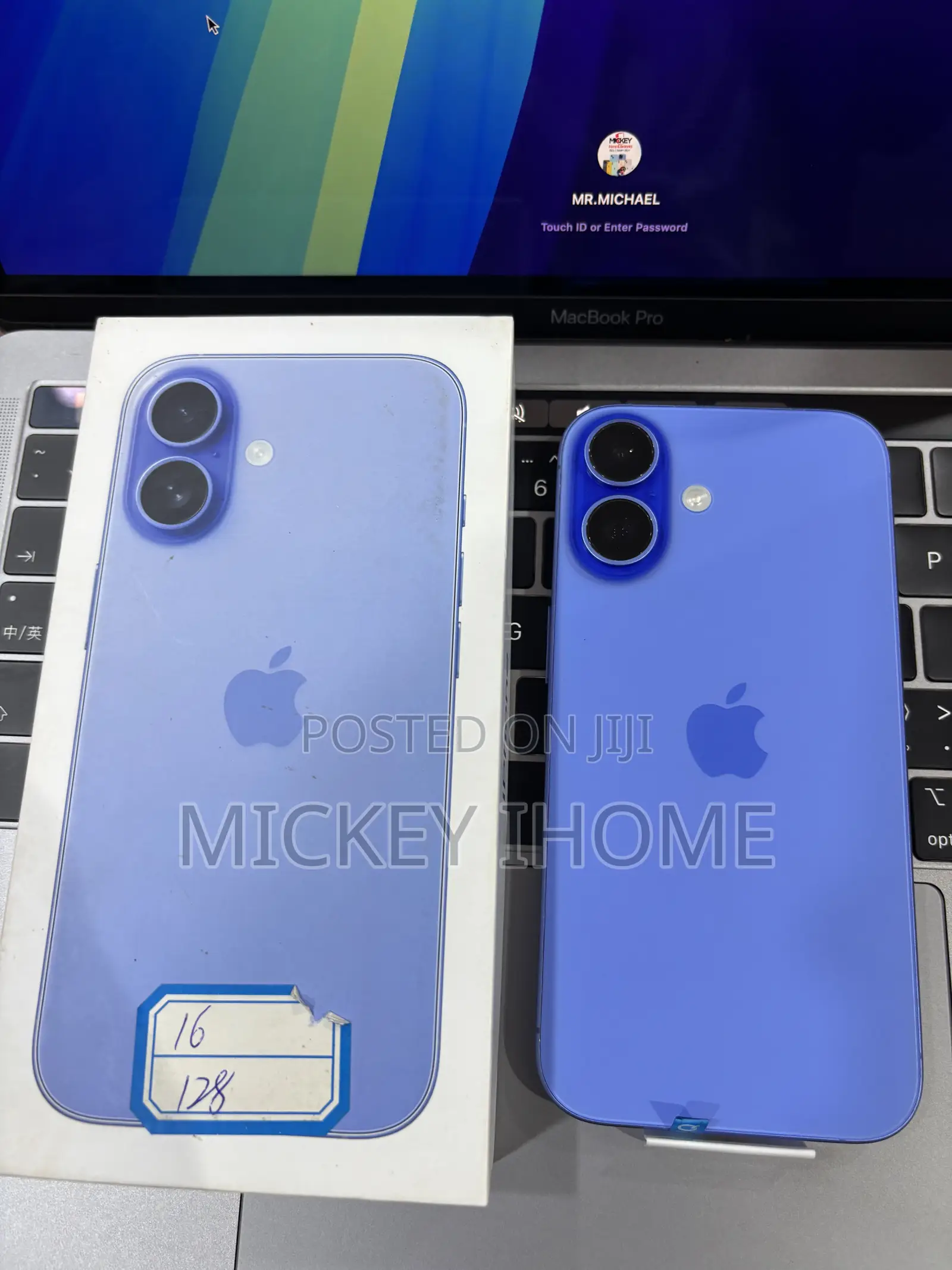 New Apple iPhone 16 128 GB Blue