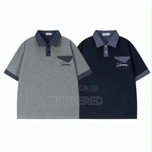 Short-Sleeved, Oversized Polo Shirt