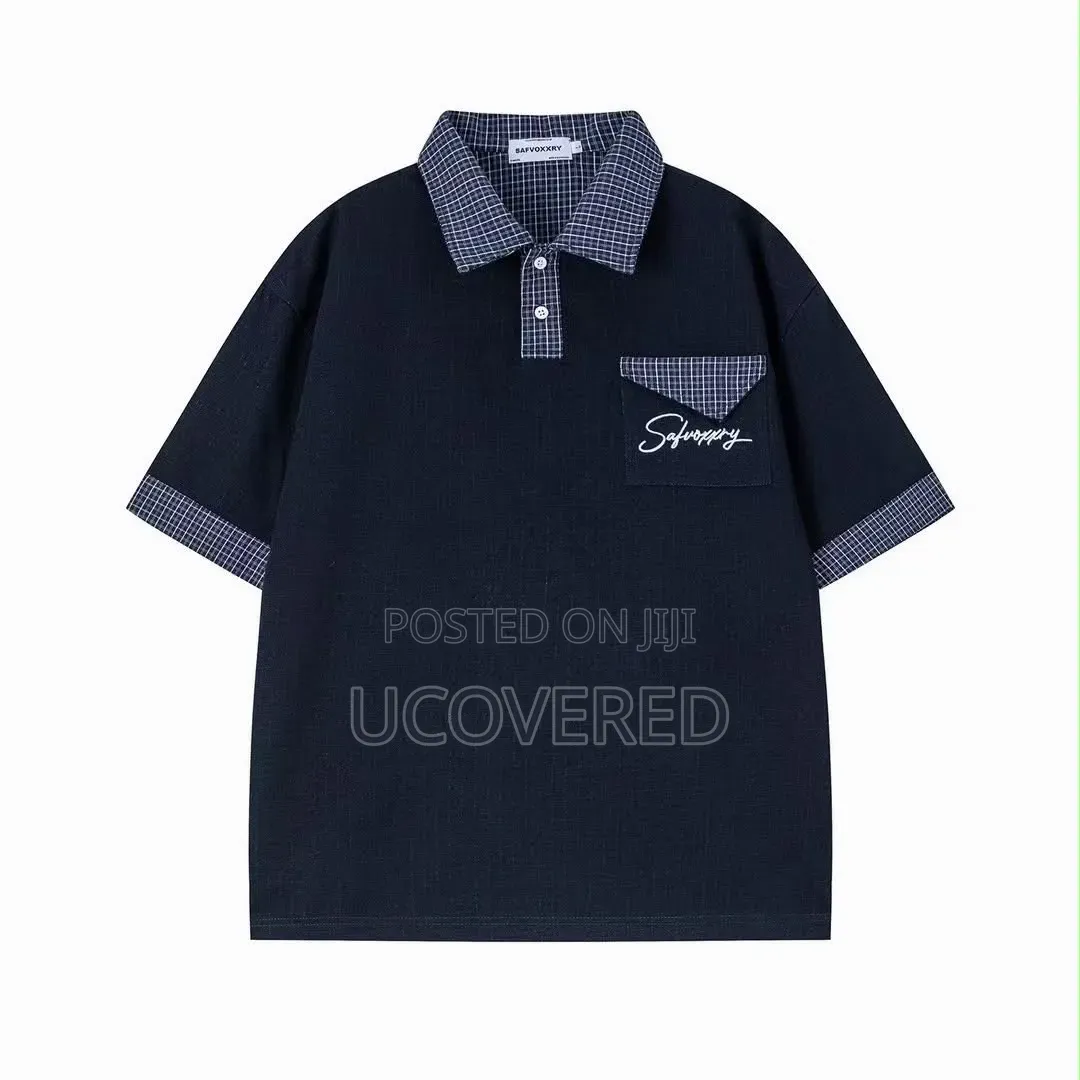 Short-Sleeved, Oversized Polo Shirt