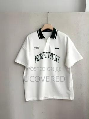 Oversized "Prospecttheory" Streetwear Polo T-Shirt