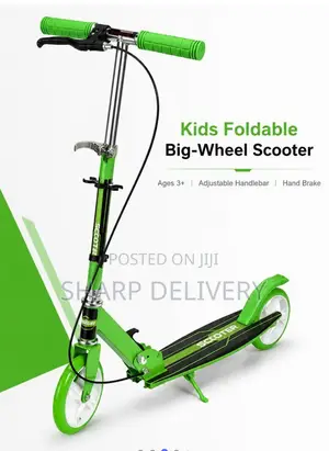 Kids 2-Wheel Foldable Big-Wheel Scooter for Ages 3+