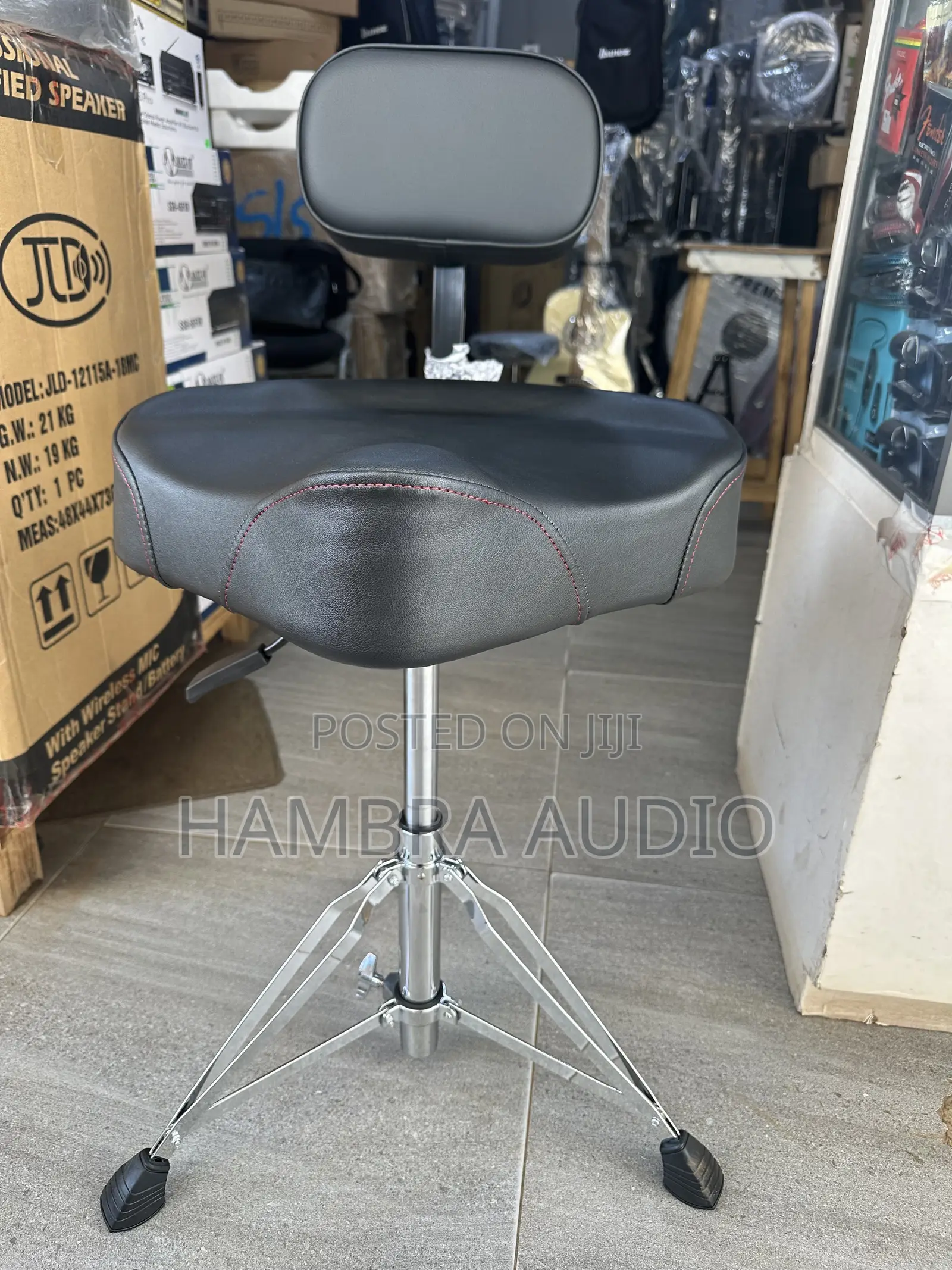 Professional Drum Seat / Throne With Backrest