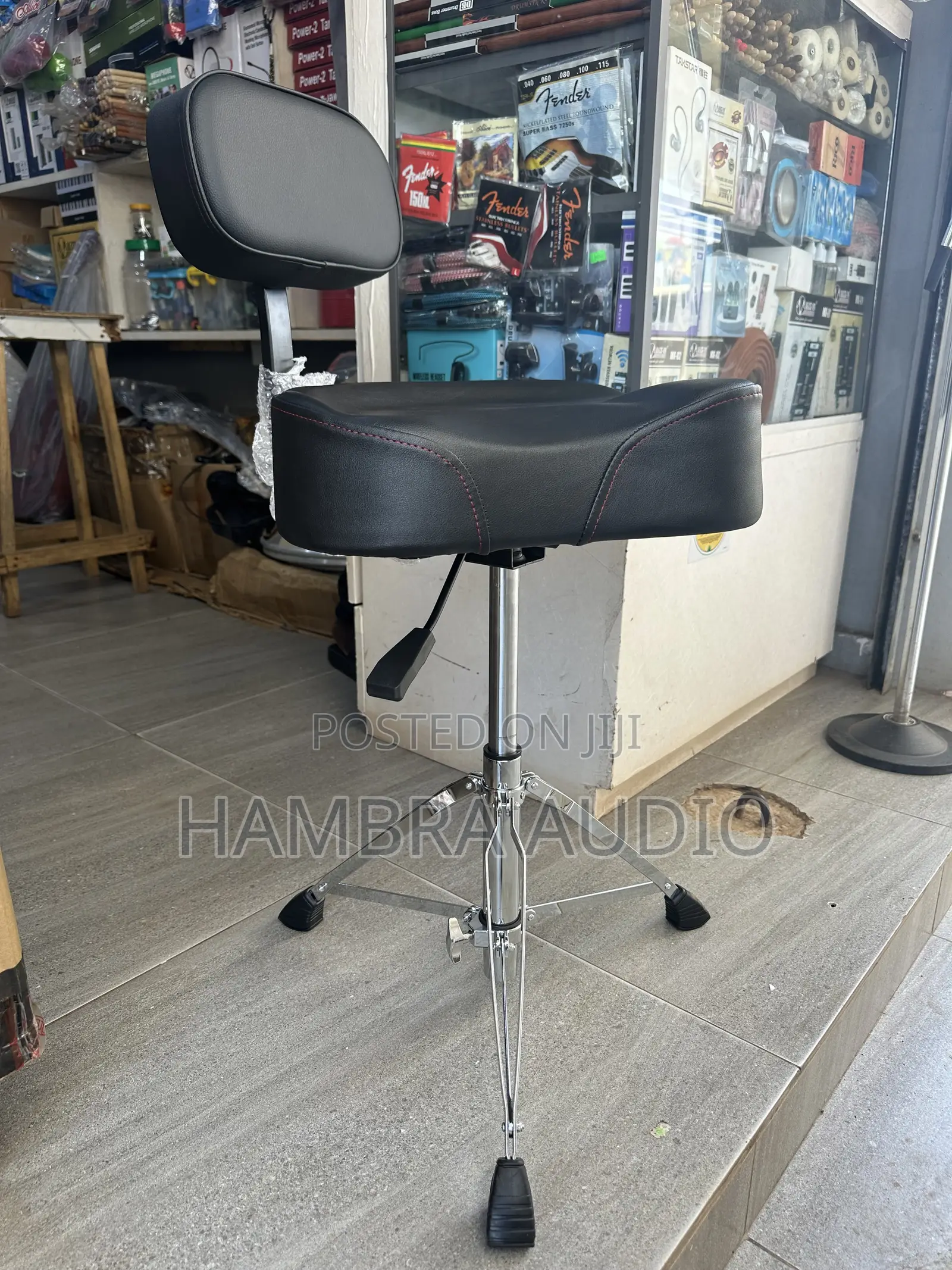 Professional Drum Seat / Throne With Backrest