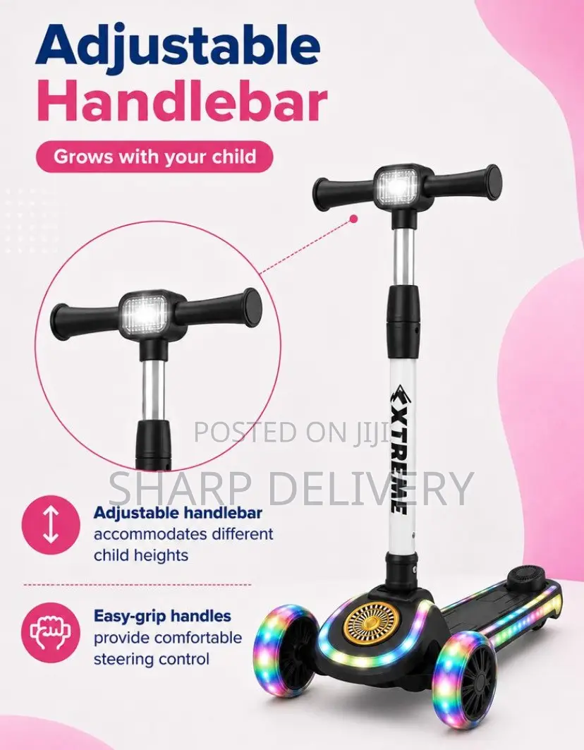Kids Foldable 3-Wheel Scooter for Ages 3+