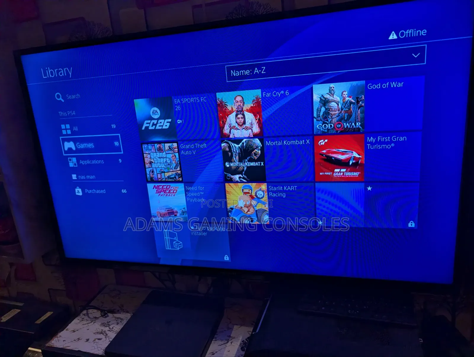Ps4 Slim With 8 Offline Games