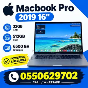 Laptop Apple MacBook Pro 2019 32GB Intel Core i7 SSD 512GB