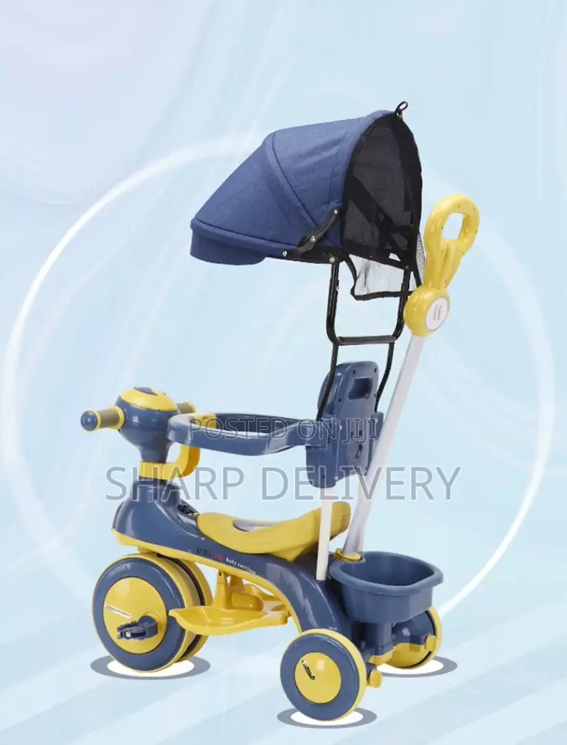 4 -in-1 Kids Tricycle With Adjustable Canopy