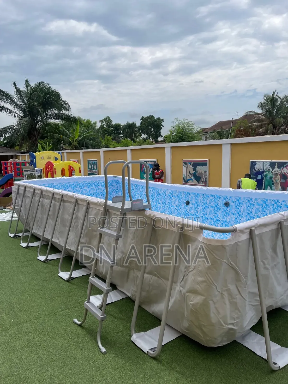 Potable 24ft by 12ft by 5ft Swimming Pool With Pump
