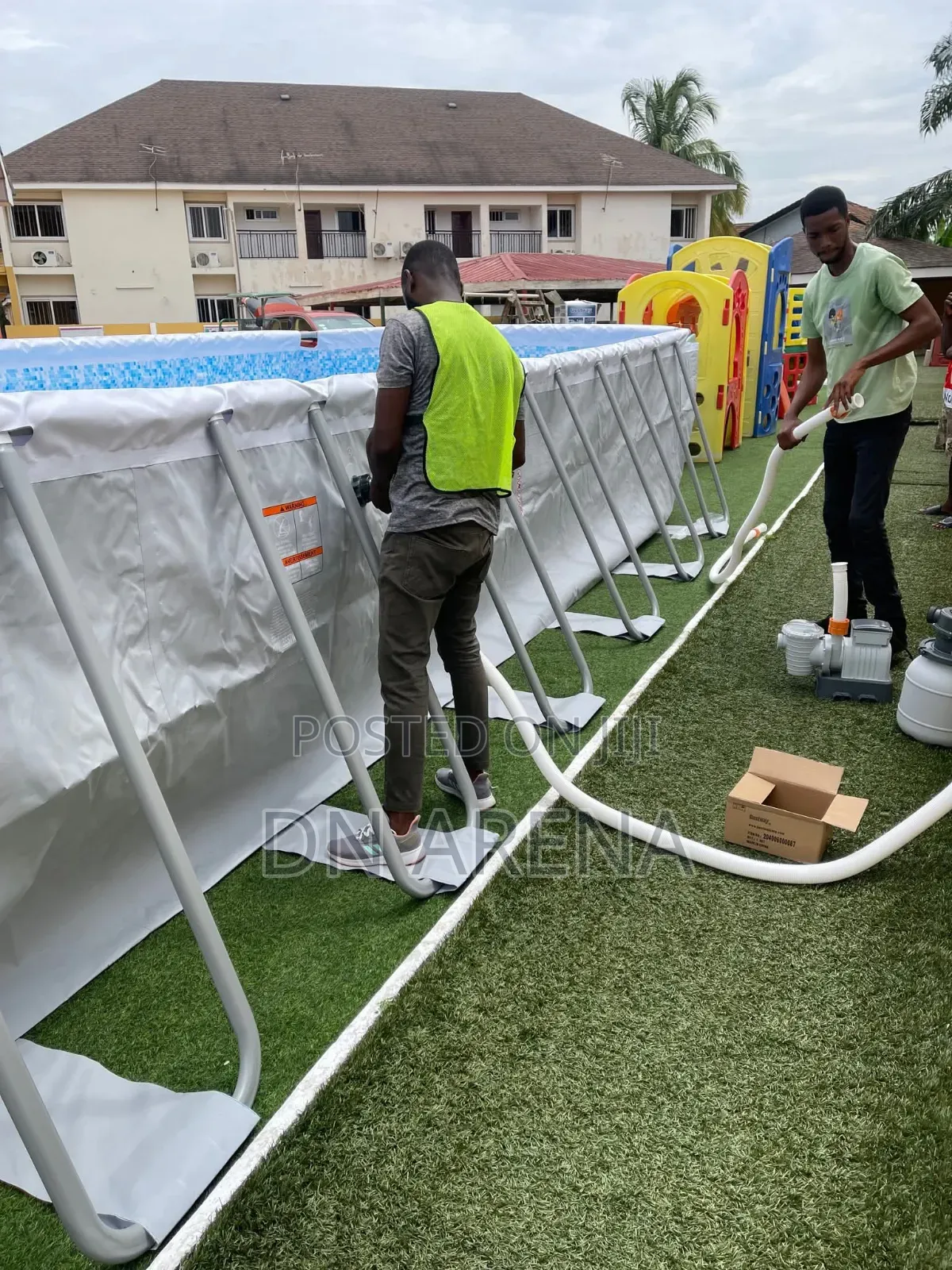 Potable 24ft by 12ft by 5ft Swimming Pool With Pump