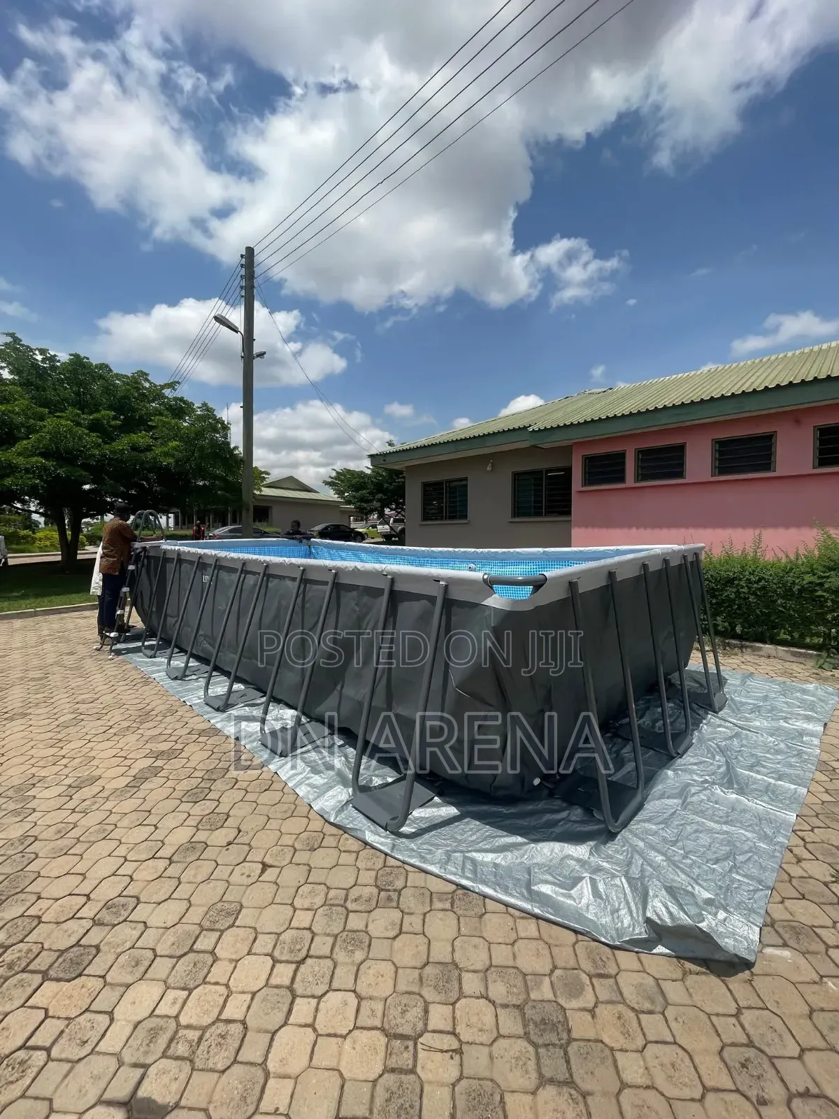 Potable 24ft by 12ft by 5ft Swimming Pool With Pump