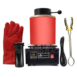 TOAUTO 3KG Digital Electric Gold Melting Furnace (