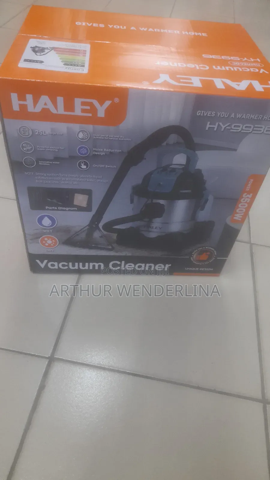 25liters Wet and Dry Haley Vacuum Cleaner