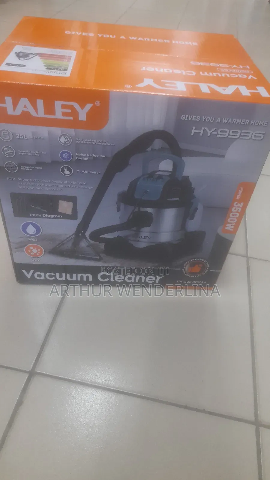 25liters Wet and Dry Haley Vacuum Cleaner