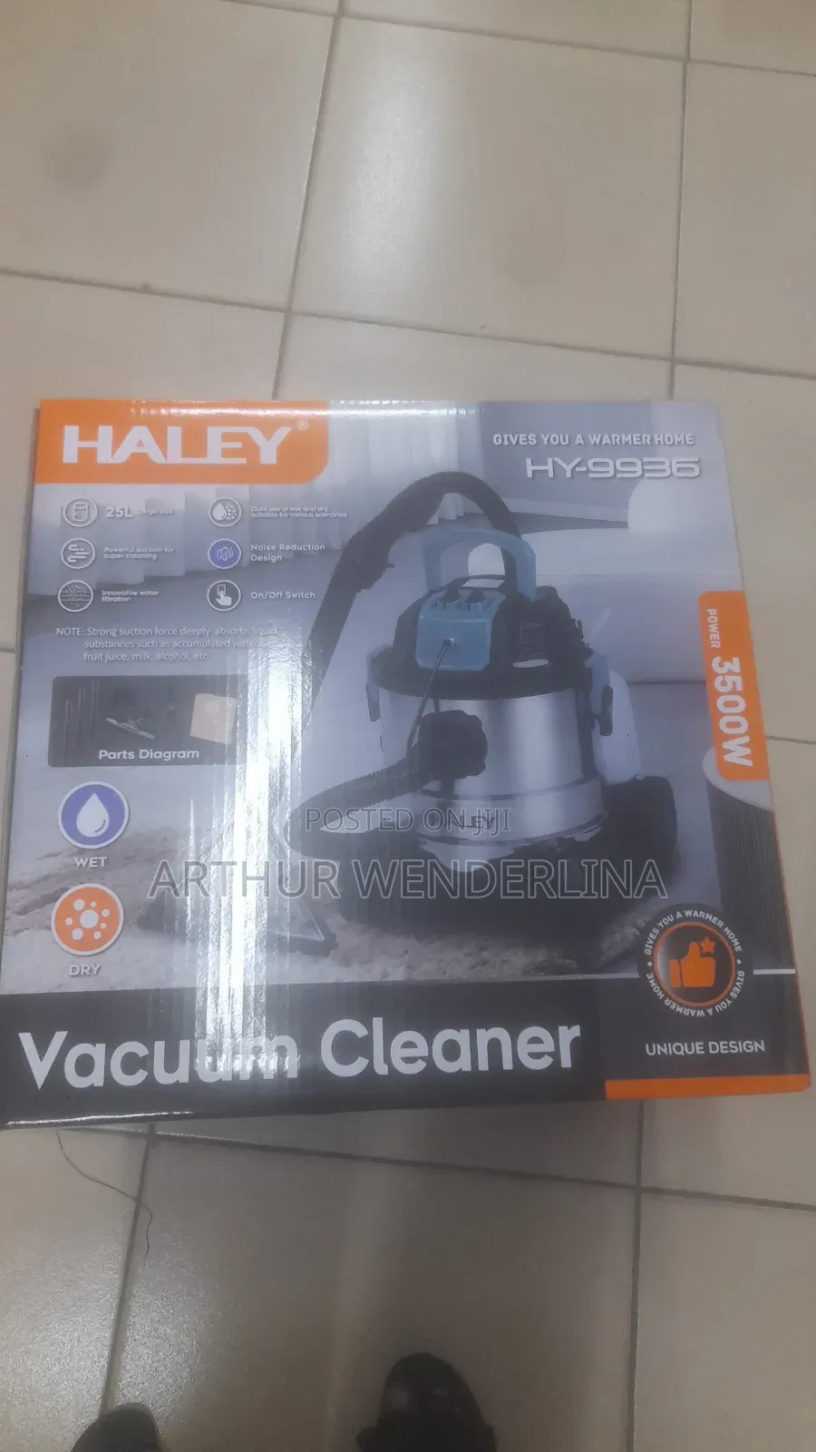 25liters Wet and Dry Haley Vacuum Cleaner
