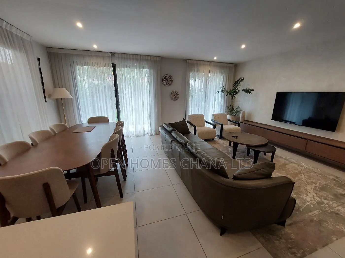 Furnished 3bdrm House in Acquinas for rent
