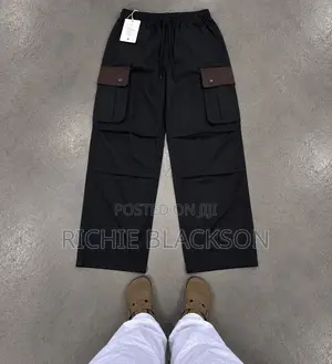 Black Side Pocket Pant