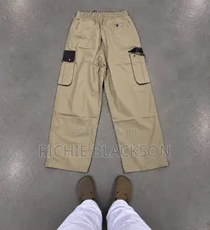 Cream Side Pocket Pant