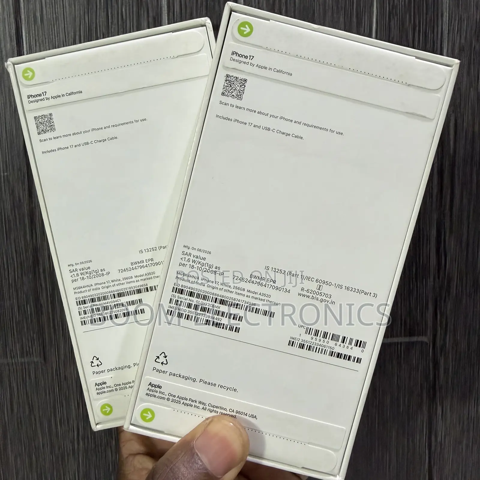New Apple iPhone 17 256 GB White