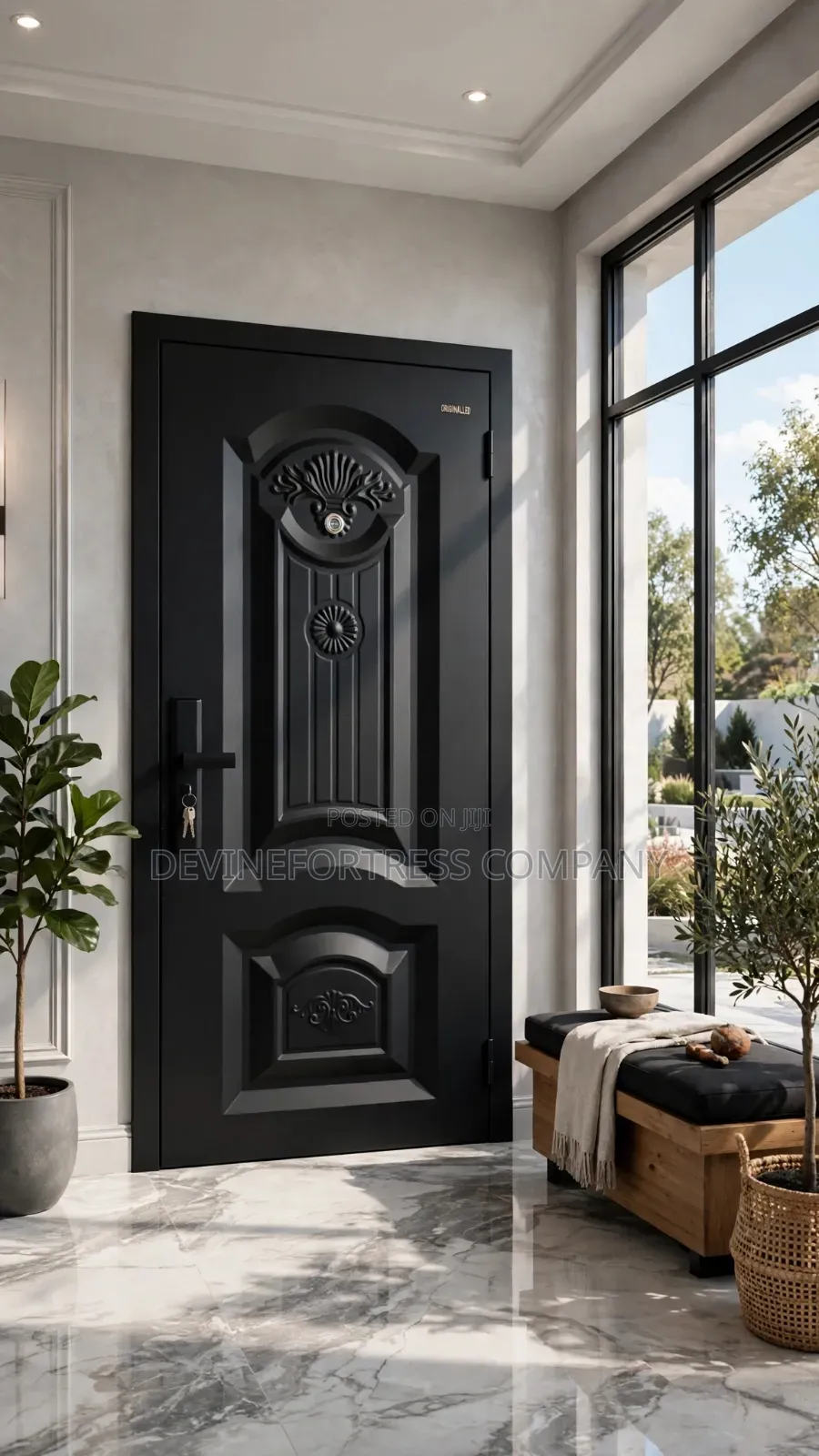 High Quality Black Sed Rough Door Strong  for All Weather