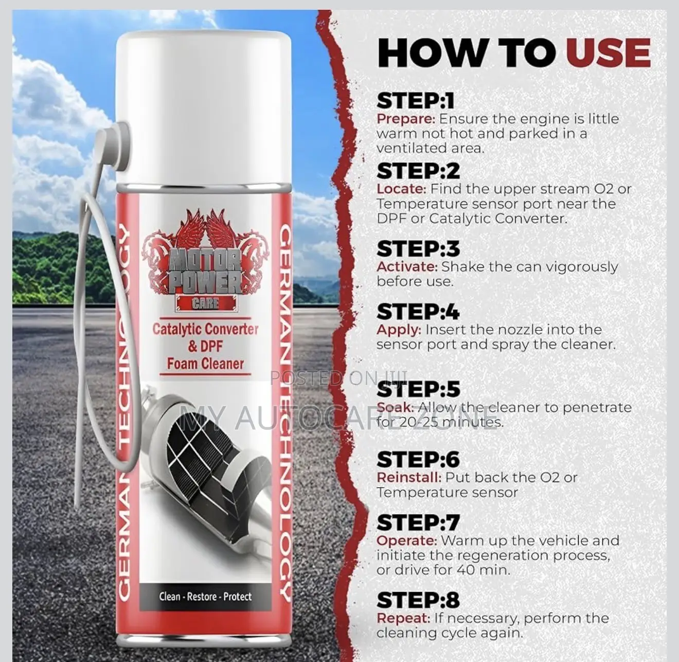 Catalytic Converter Cleaner Foam Type