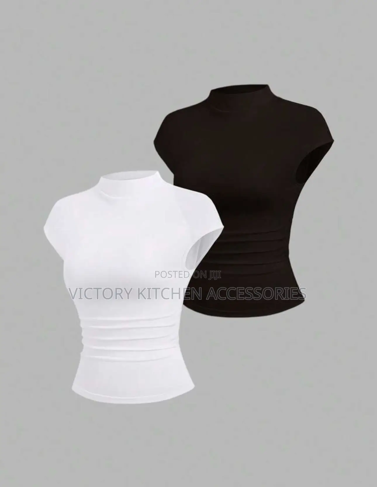 SHEIN Basic High Neck Top
