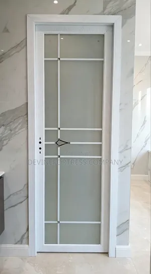 Quality Sed White Frame Double Glass Door Available