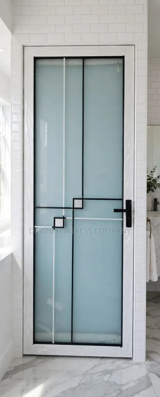 Beautiful Strong Fiber Glass Bathroom Doors Available in Designs