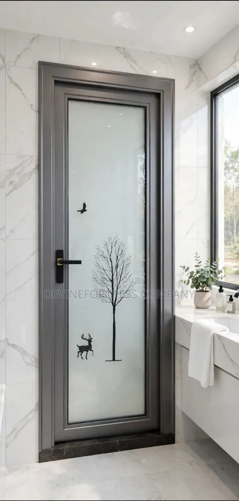 Quality Black Fiber Glass Door Available in DFF Colors