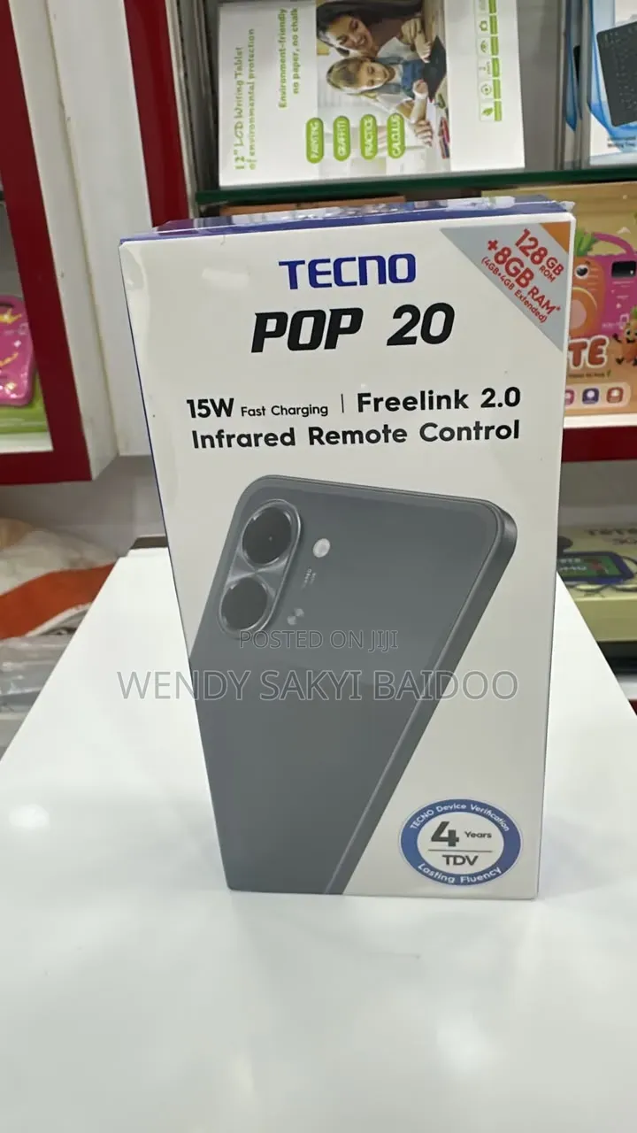 New Tecno Pop 20 128 GB Black