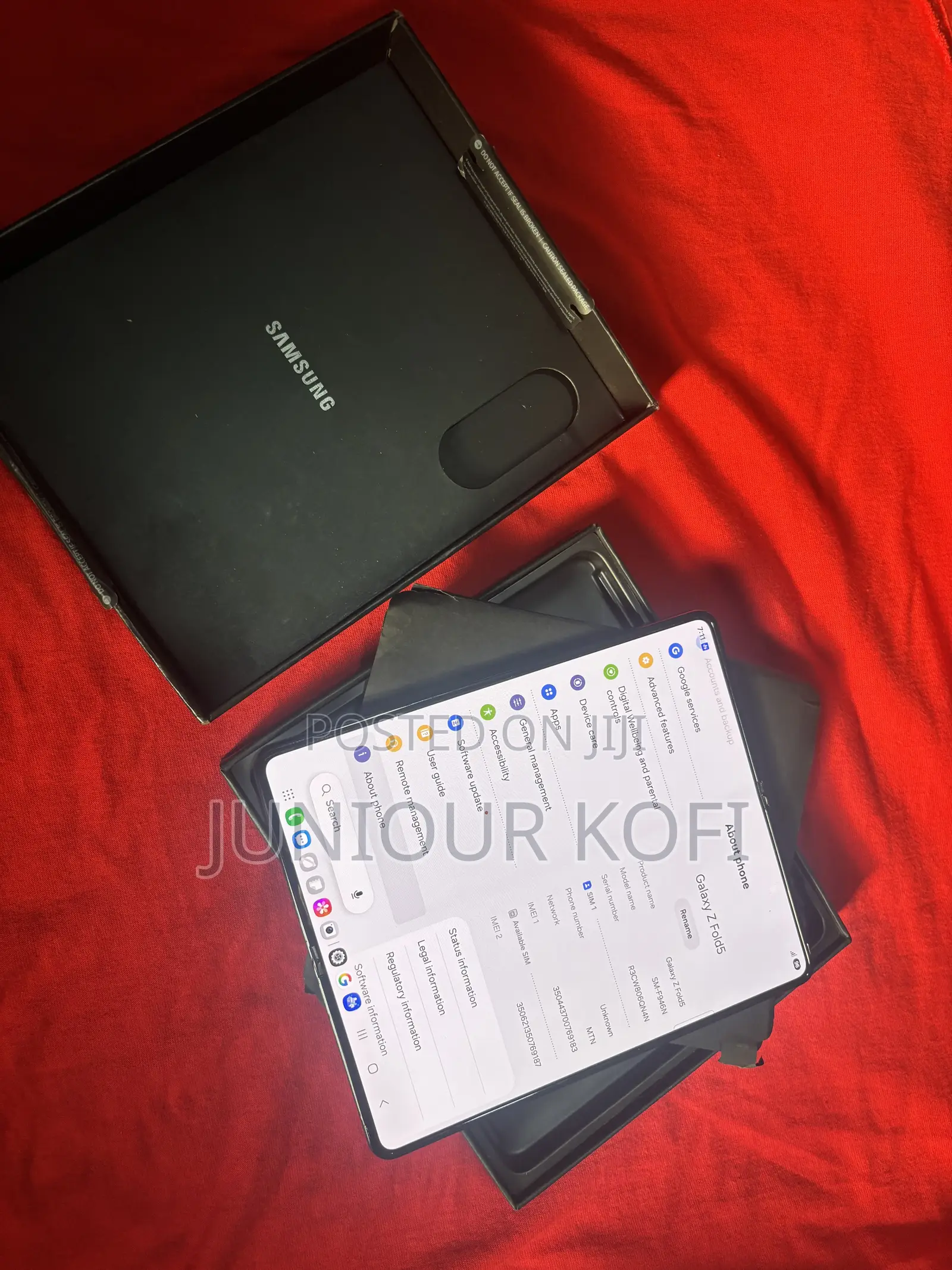 New Samsung Galaxy Z Fold 5 256 GB Black