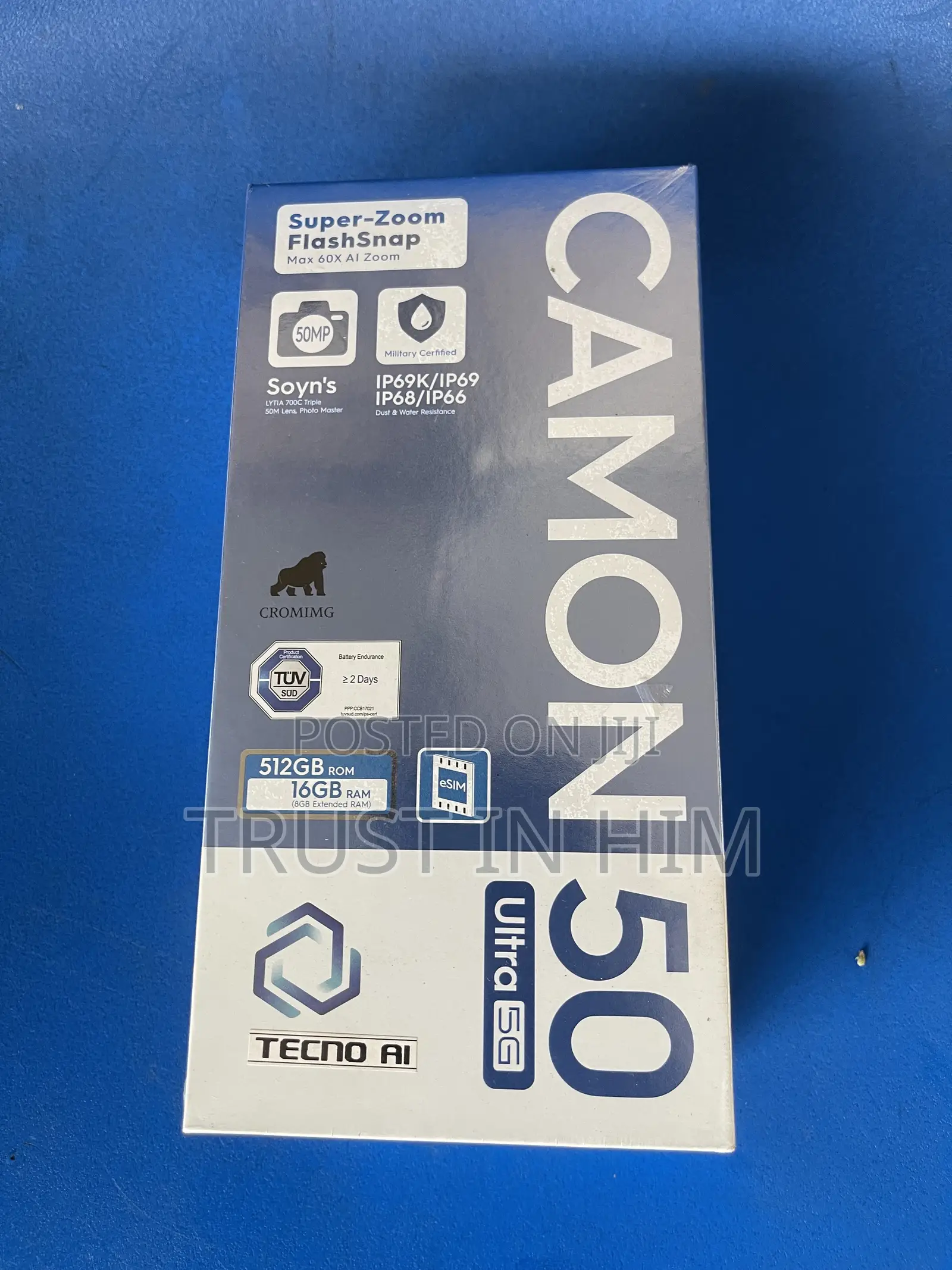 New Tecno Camon 50 Ultra 512 GB Black