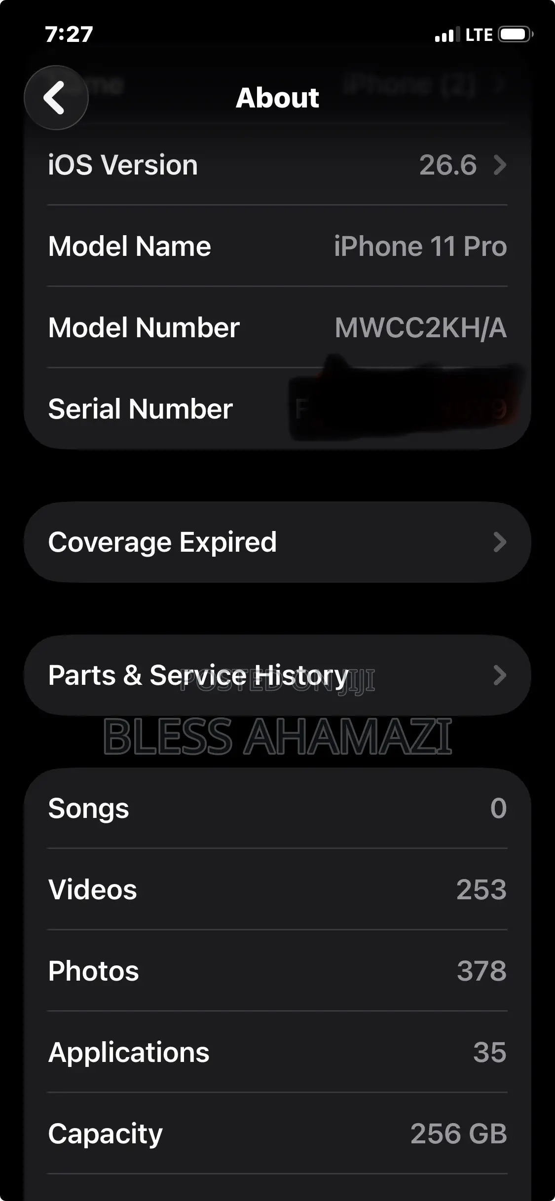 Apple iPhone 11 Pro 256 GB Gray