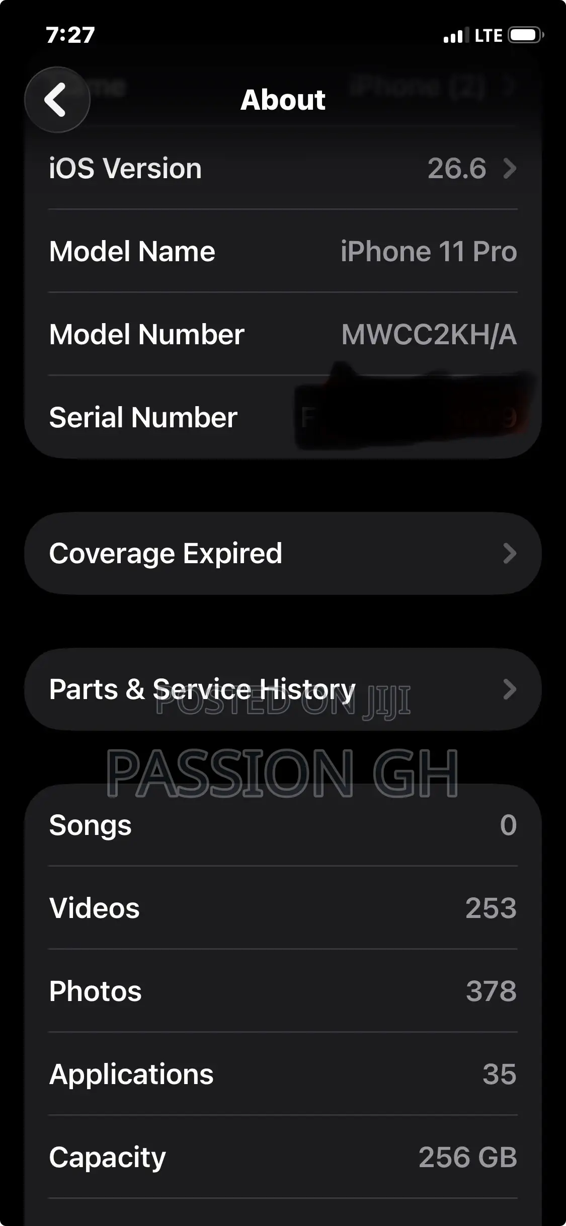 Apple iPhone 11 Pro 256 GB Gray