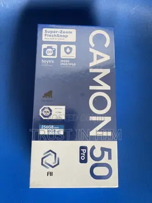 New Tecno Camon 50 Pro 256 GB Black