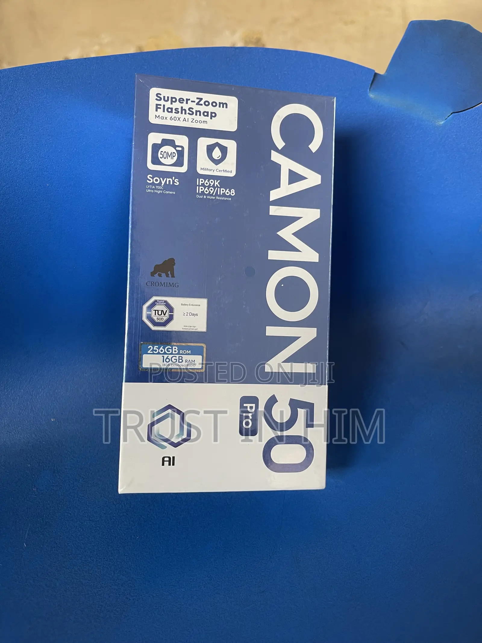 New Tecno Camon 50 Pro 256 GB Black