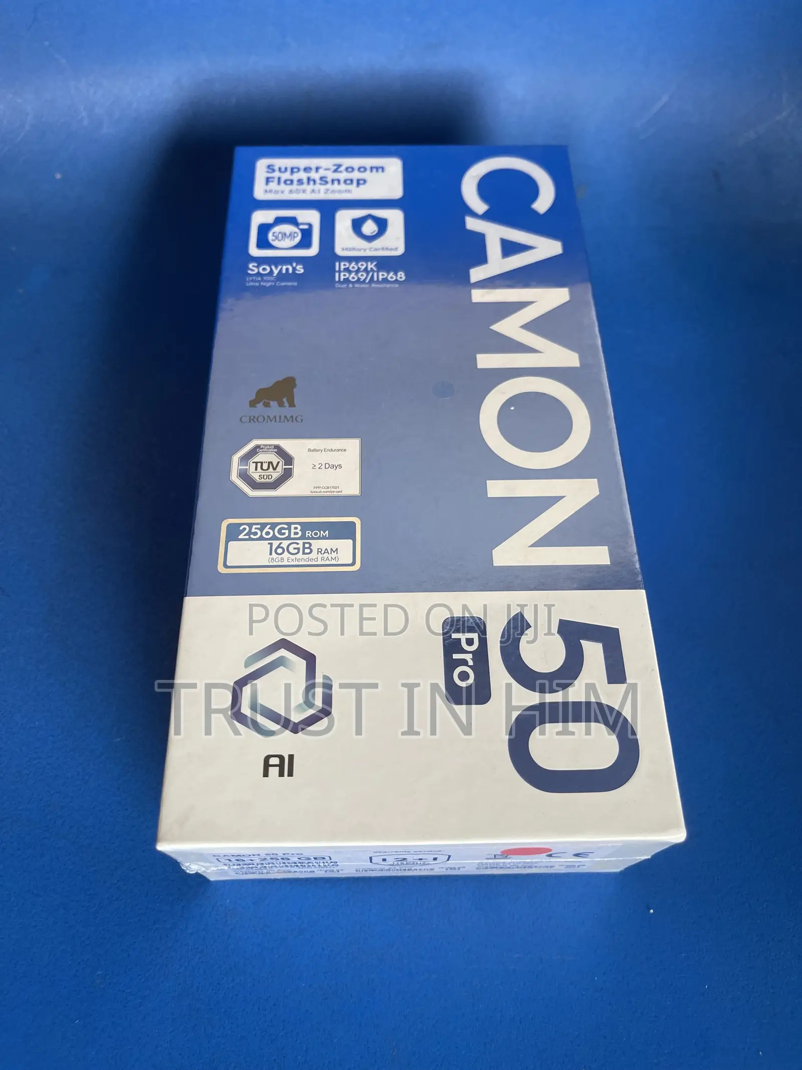 New Tecno Camon 50 Pro 256 GB Black