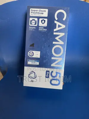 New Tecno Camon 50 Pro 256 GB Black