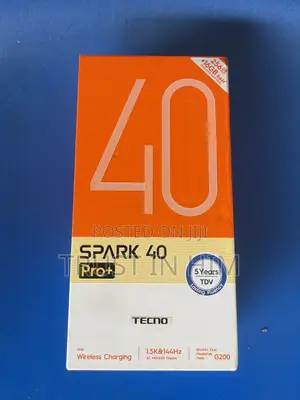 New Tecno Spark 40 Pro+ 256 GB Black