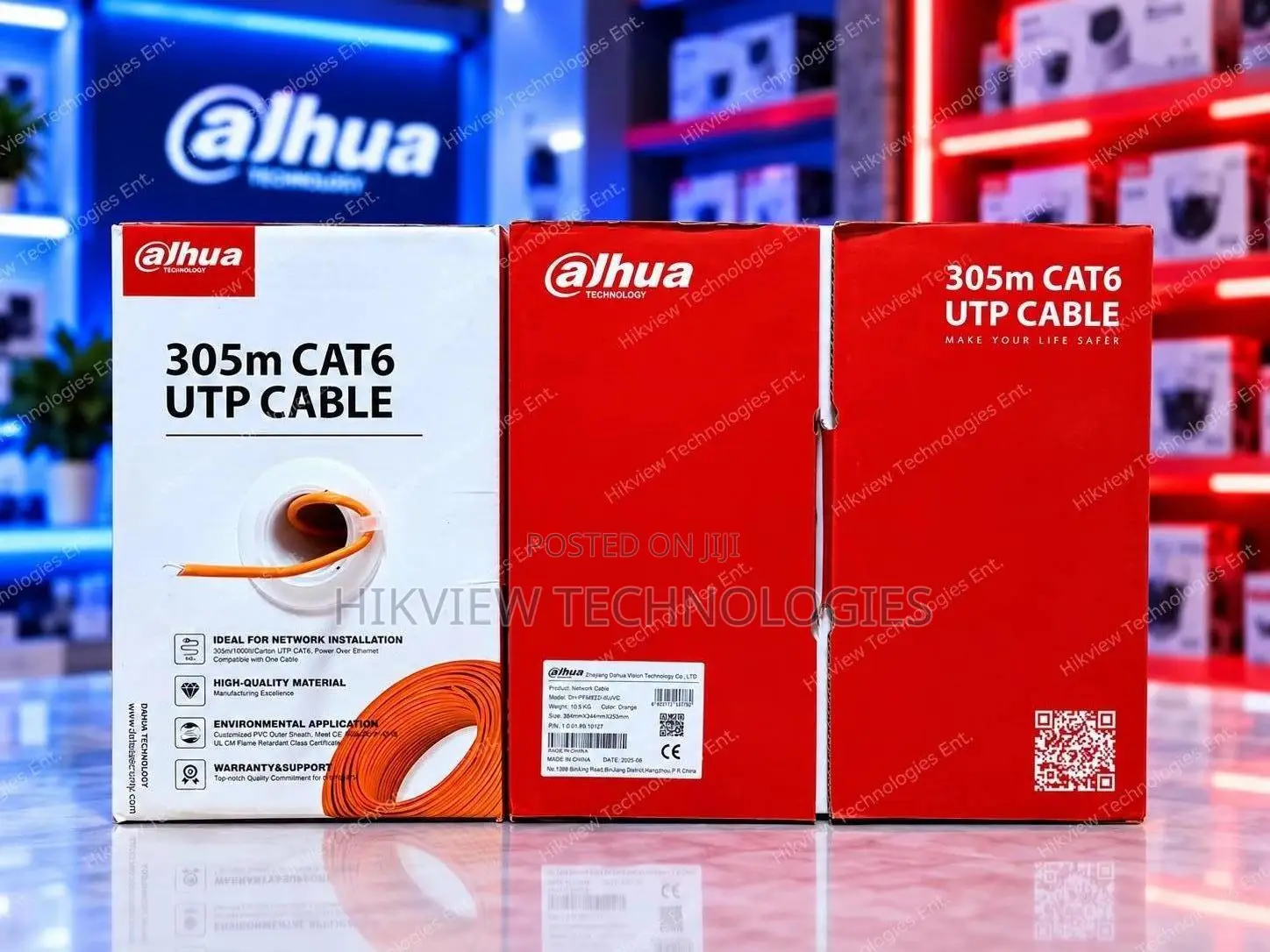 Dahua Pfm922i-6un-C 305m Cat6 Utp Cable