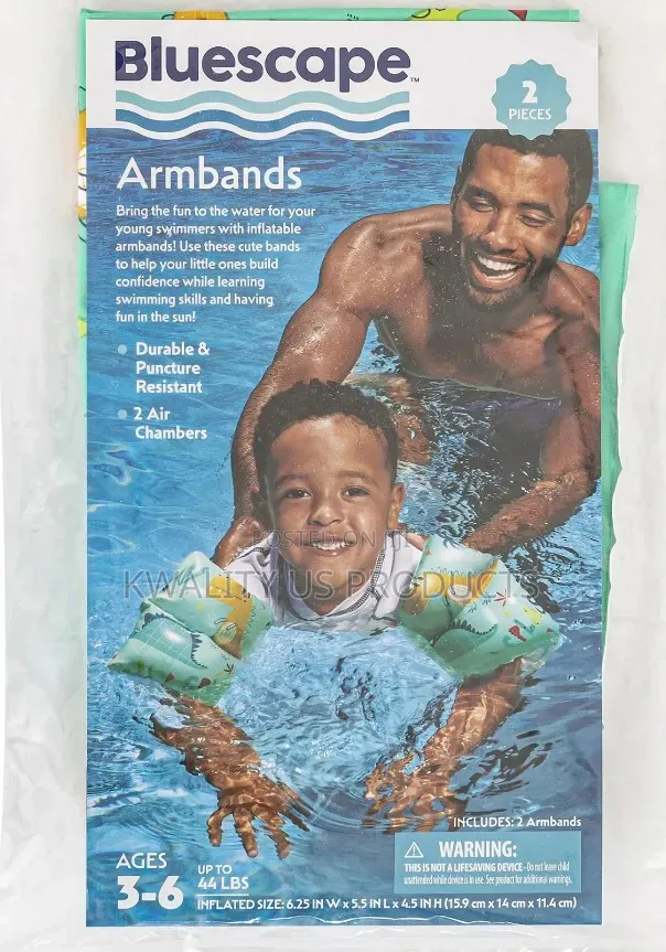 Bluescape Kids Swimming Armbands Floaters - 2 Pairs