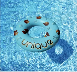 Afro Unicorn Inflatable Swimming Ring - 39 Inches