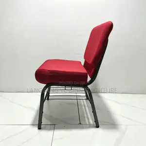 , Ready Stock!Durable Church Chair, Comfort Padded Seat Back